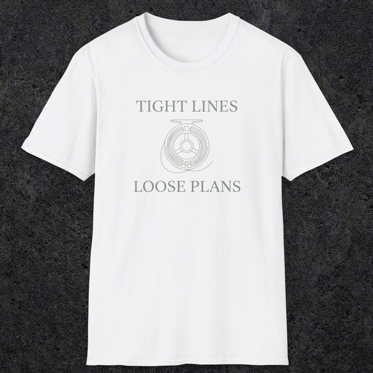 0060 Tight lines loose plans | Funny Dad T-Shirt | RustyDad