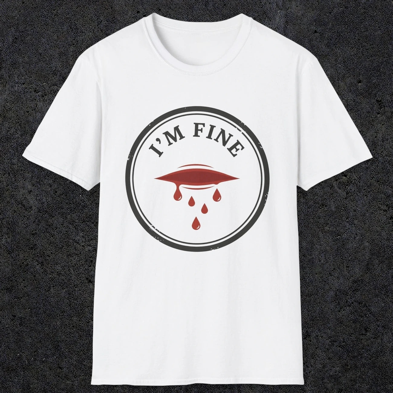 0484 I'M Fine | Funny Dad T-Shirt | RustyDad
