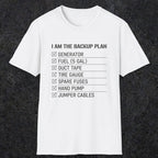 0094 I Am The Backup Plan | Funny Dad T-Shirt | RustyDad