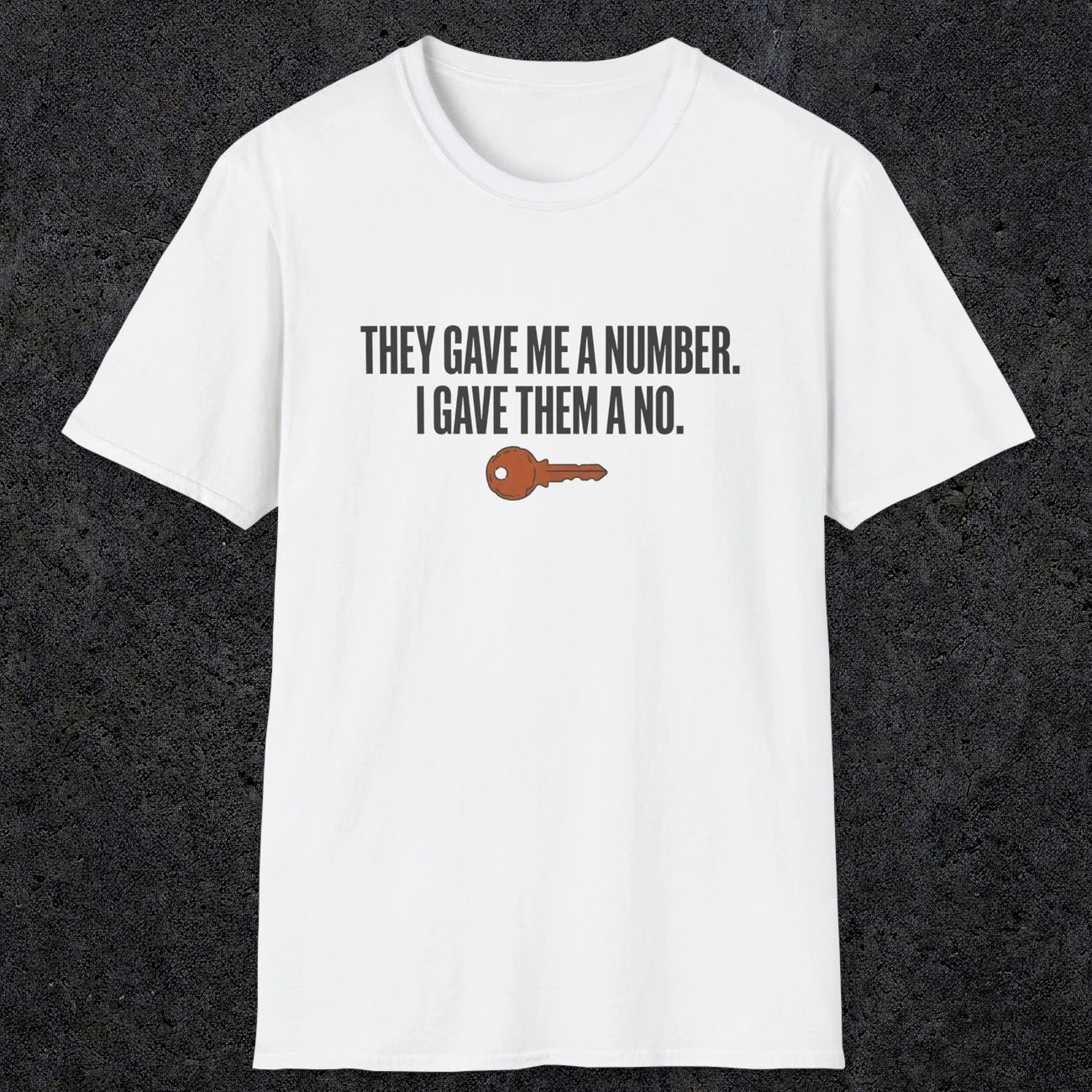 0179 They Gave Me A Number I Gave Them A No | Funny Dad T-Shirt | RustyDad