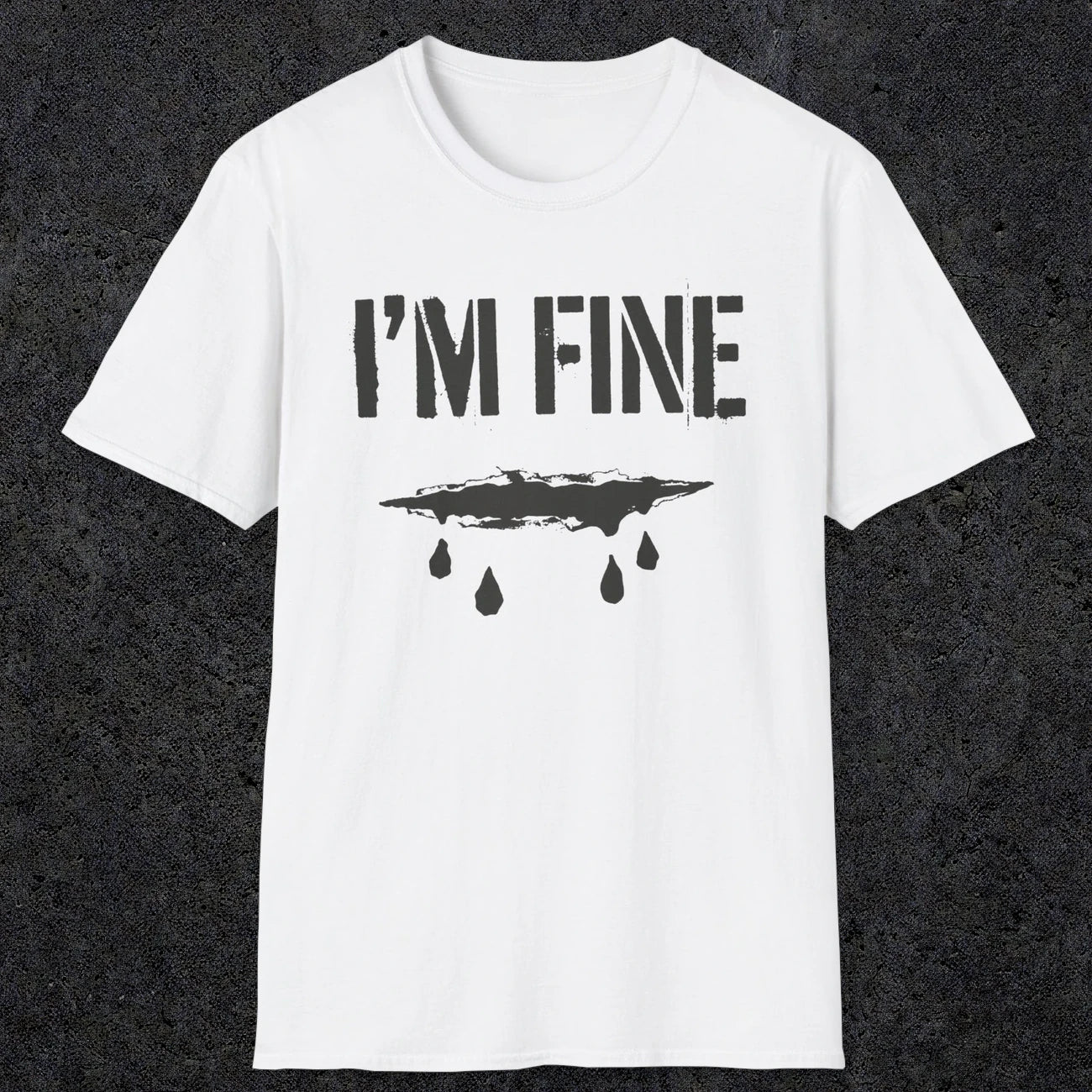 0490 I'M Fine | Funny Dad T-Shirt | RustyDad