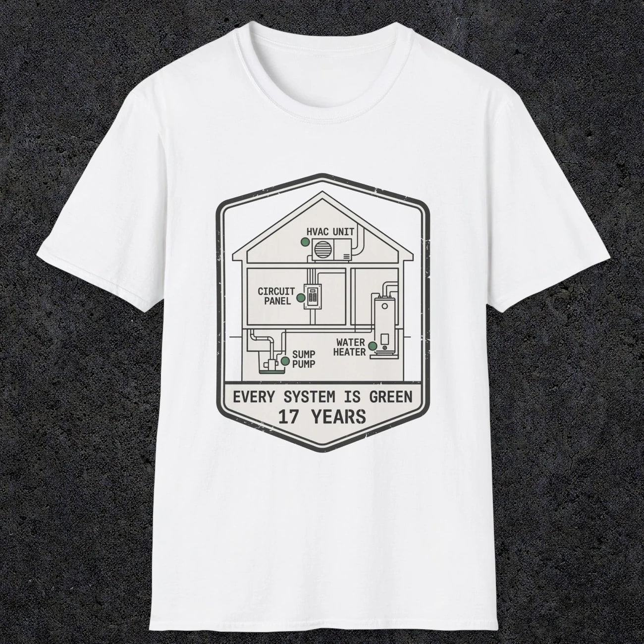 0092 Every System Is Green 17 Years | Funny Dad T-Shirt | RustyDad