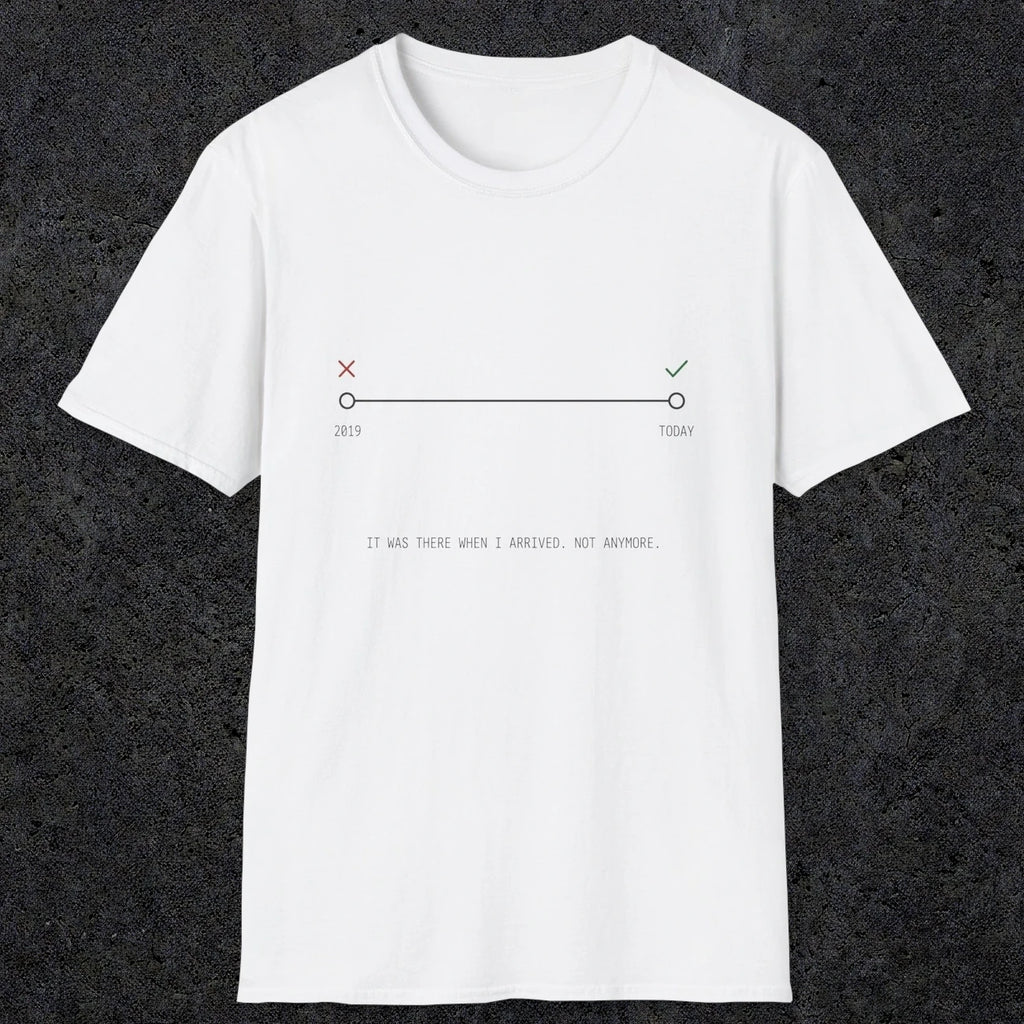 0128 It Was There When I Arrived Not Anymore | Funny Dad T-Shirt | RustyDad