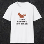 0030 Just resting my back | Funny Dad T-Shirt | RustyDad