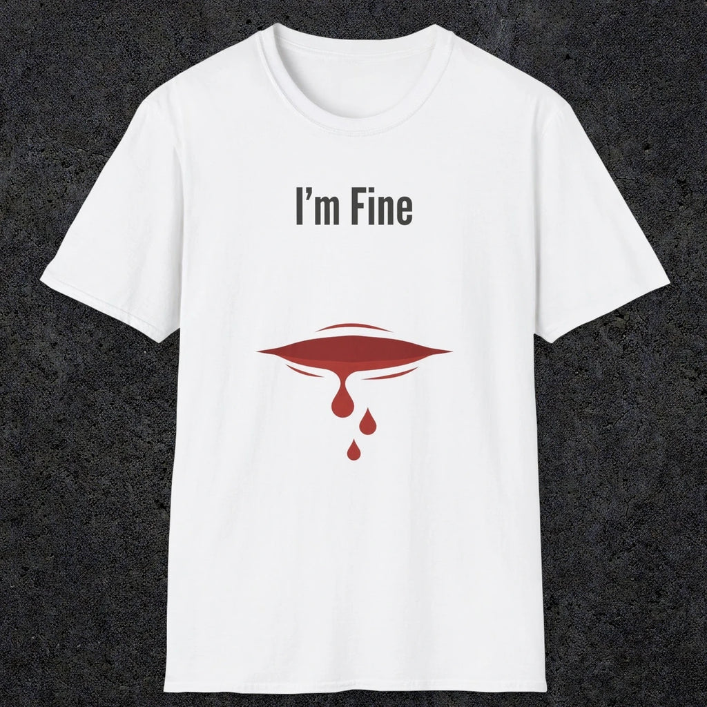 0485 I'M Fine | Funny Dad T-Shirt | RustyDad
