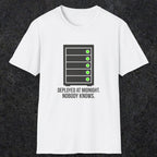 0111 Deployed At Midnight Nobody Knows | Funny Dad T-Shirt | RustyDad