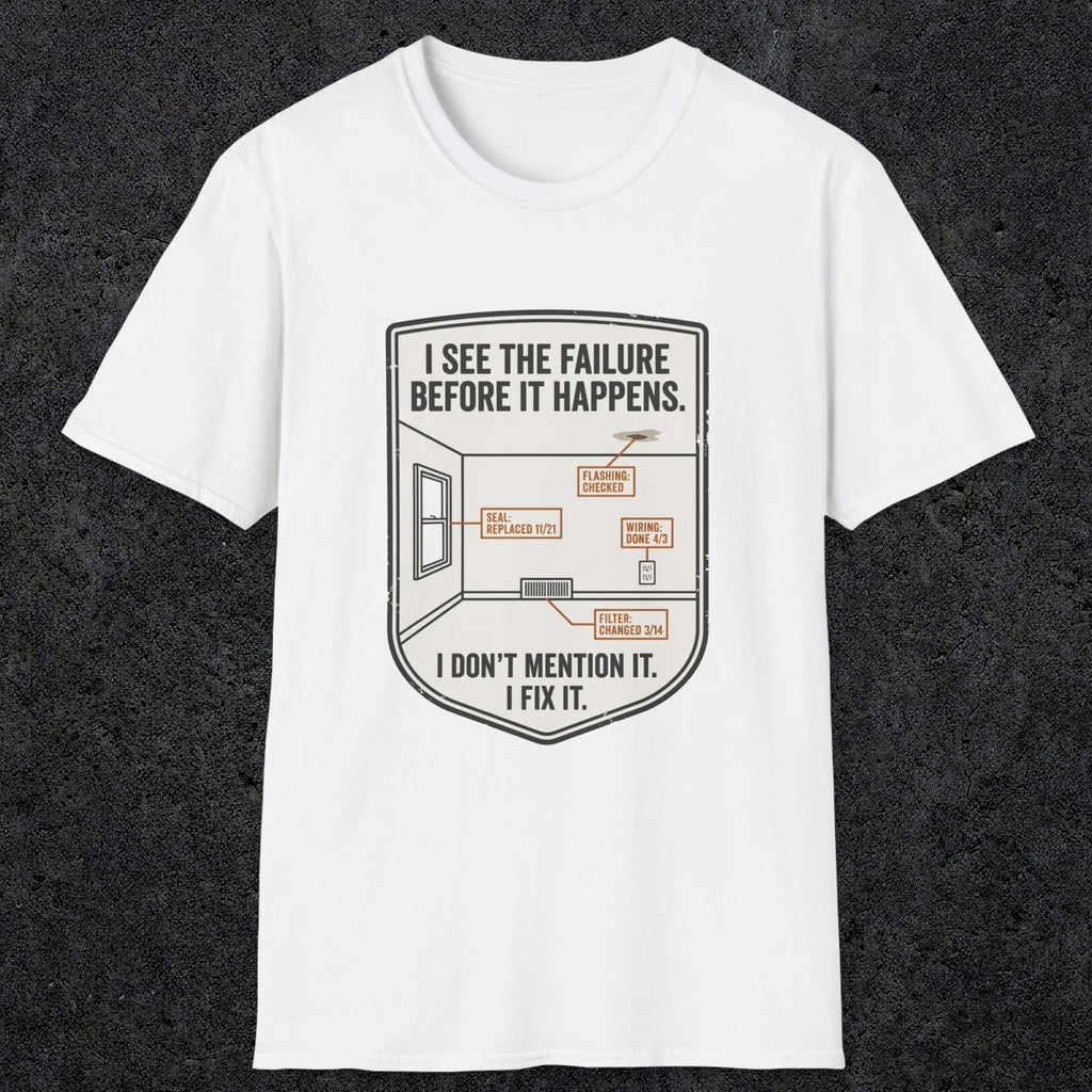 0109 I See The Failure Before Iy Happens I Dont Mention It I Fix It | Funny Dad T-Shirt | RustyDad